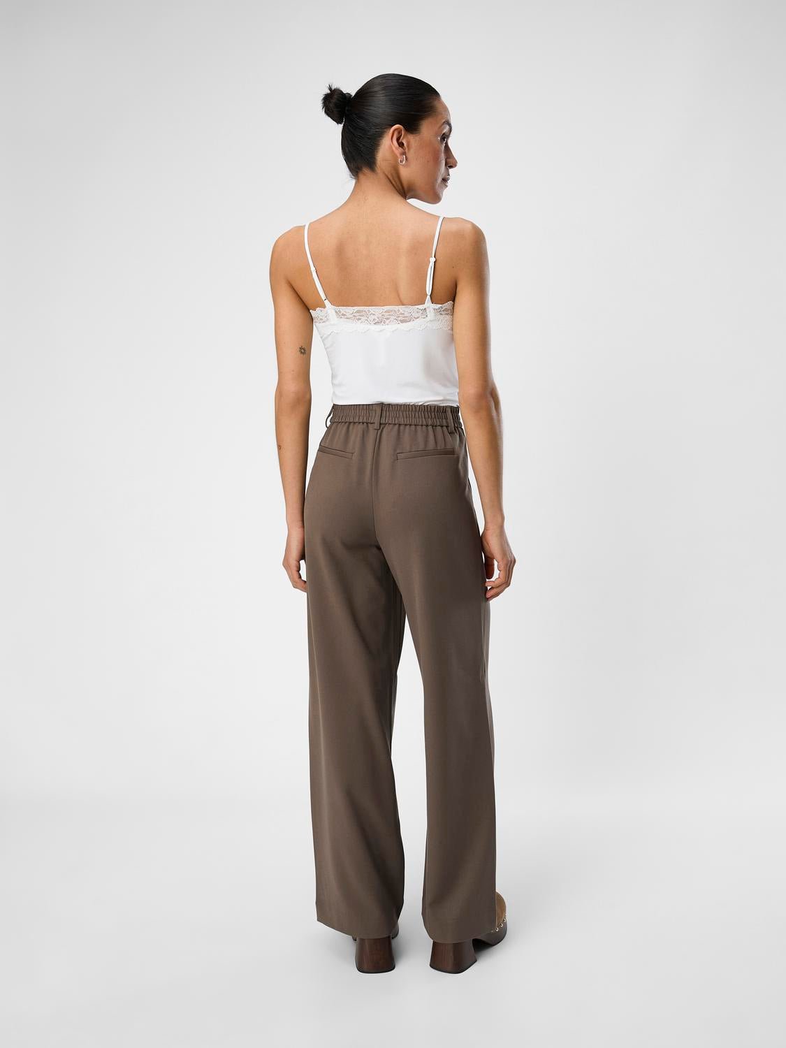 OBJLISA Trousers - Morel - VERO MODA & VILA Bergvik